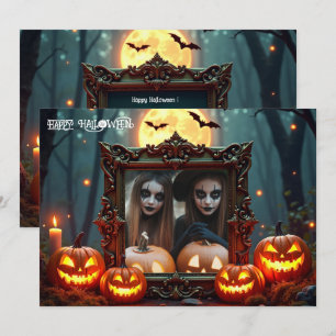 Tarjeta de foto personalizada de Mascarada a la lu