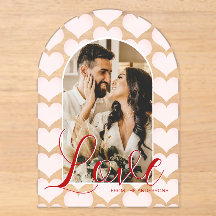 Tarjeta de foto personalizada de San Valentín en a