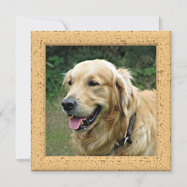 Tarjeta de Foto Personalizada de Tu Perro (Anverso)