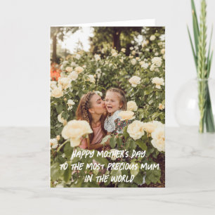 Tarjeta de foto personalizada del Día de la Madre
