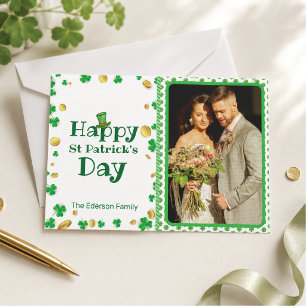 Tarjeta de Foto Personalizada del Día de San Patri
