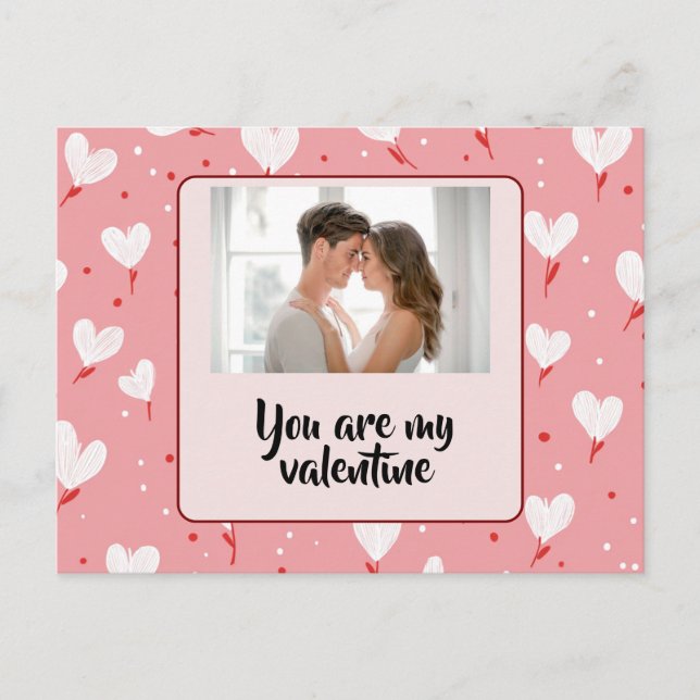 Tarjeta de Foto Personalizada Eres Mi San Valentín (Anverso)