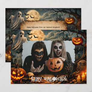 Tarjeta de foto personalizada 🎃 Feliz Halloween