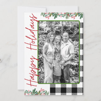 Tarjeta de foto personalizada Feliz NAVIDAD
