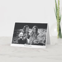 Tarjeta de Foto Personalizada Minimalista 'Te Extr