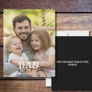 Tarjeta de Foto Personalizada para Papá