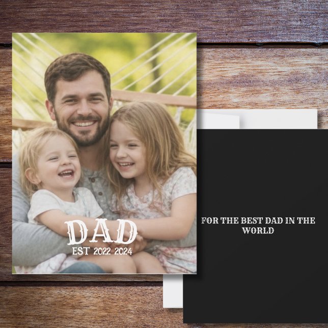 Tarjeta de Foto Personalizada para Papá (Subido por el creador)