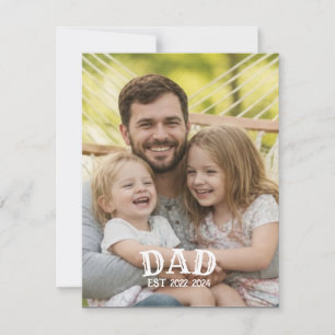 Tarjeta de Foto Personalizada para Papá
