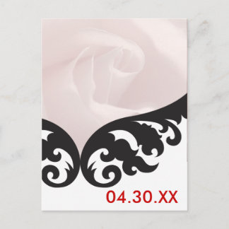 Tarjeta de Foto Personalizada Rosa Pink Save The D