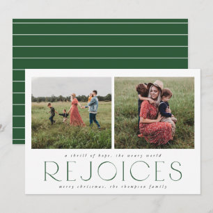 Tarjeta de foto religiosa mínima de Navidad en pin