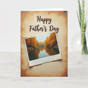 Tarjeta de Foto Rústica del Día del Padre