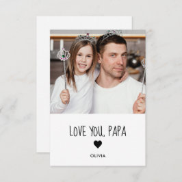 Tarjeta de Foto Te Amo Papá