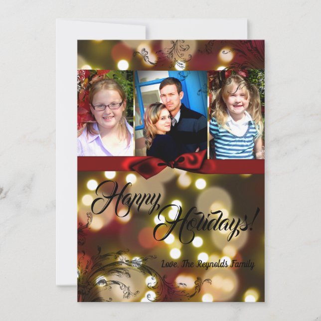 Tarjeta de FOTO Twinkle Twinkle 5 x 7 Navidades Go (Anverso)