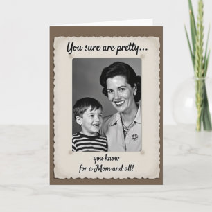 Tarjeta de Foto Vintage para Madres Lindas