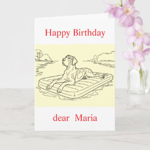 Tarjeta de foto y mensaje de mascota personalizada