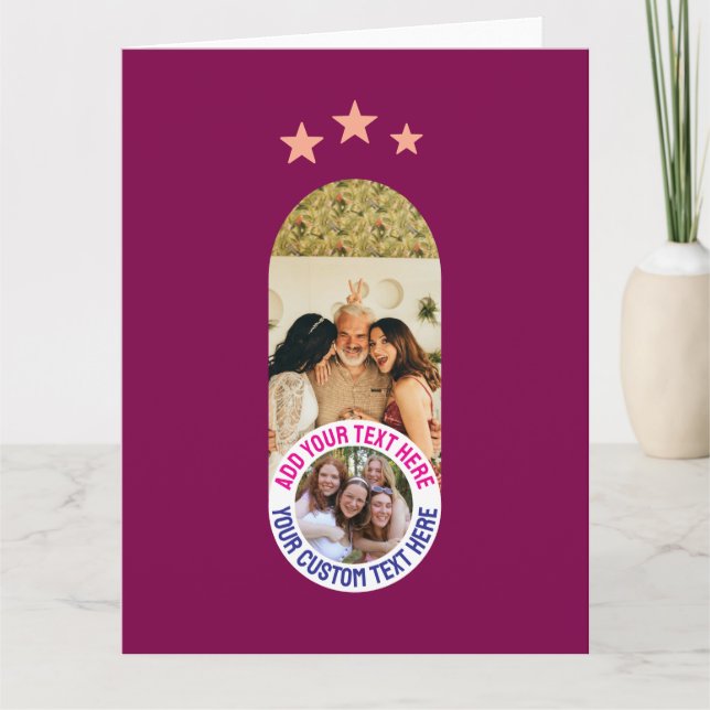 📸 Tarjeta de Foto y Mensaje Personalizada – Texto (Anverso)