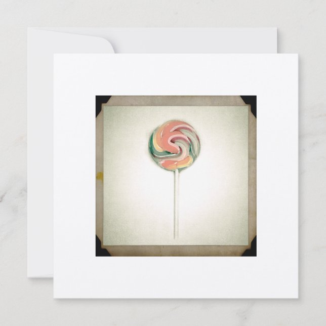 TARJETA DE FOTOGRAFÍA ANTIGUA DE CHUPETE (Anverso)