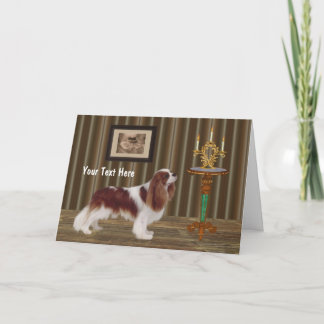 Tarjeta de fotografía de arte Cavalier King Charle
