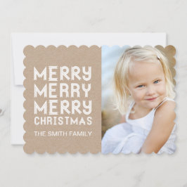 TARJETA DE FOTOGRAFÍA DE FESTIVIDAD DE MERRY CHRIS
