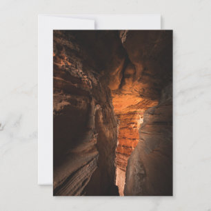 Tarjeta de fotografía de la naturaleza de la cueva