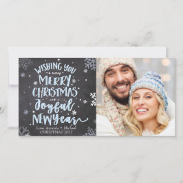 Tarjeta de fotografía de Navidad - Feliz Navidad