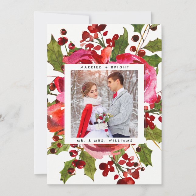 TARJETA DE FOTOGRAFÍA DE VACACIONES | Navidades ca (Anverso)