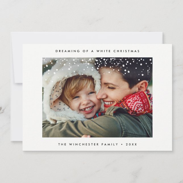TARJETA DE FOTOGRAFÍA DE VACACIONES | Navidades de (Anverso)