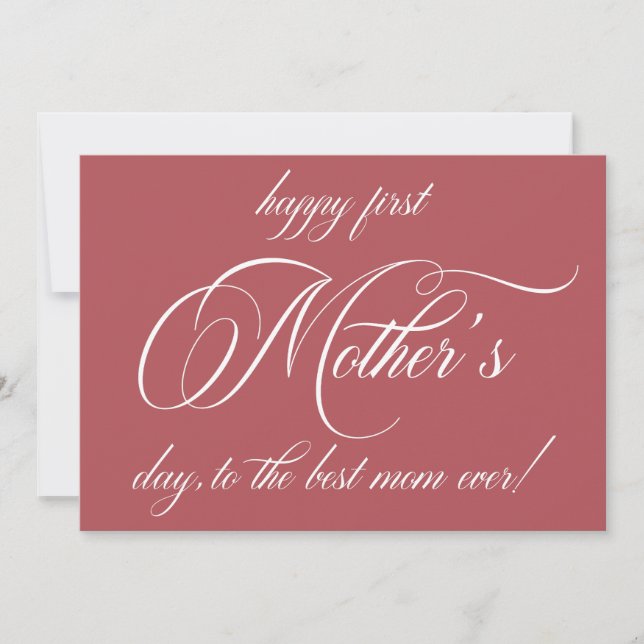 Tarjeta de fotografía del Día de la Madre Feliz Pr (Anverso)
