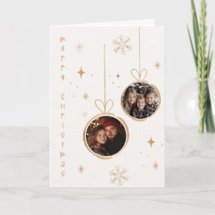 Tarjeta de fotos alegre para navidad