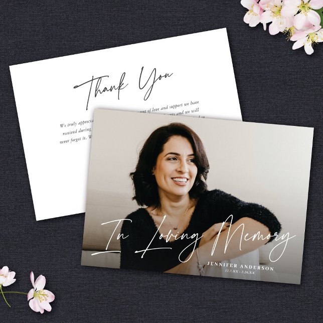 Tarjeta de fotos conmemorativa moderna en memoria  (Subido por el creador)