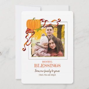 Tarjeta de Fotos de Abundantes Bendiciones