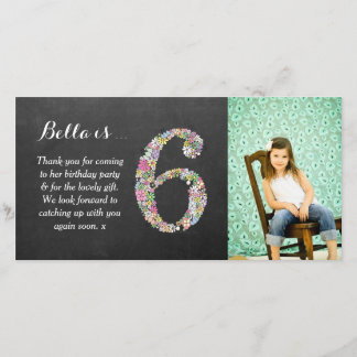 Tarjeta de fotos de agradecimiento a los chicas de