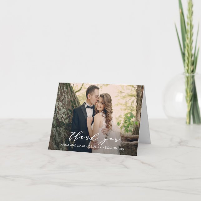 Tarjeta de fotos de agradecimiento de Efforless Sc (Anverso)