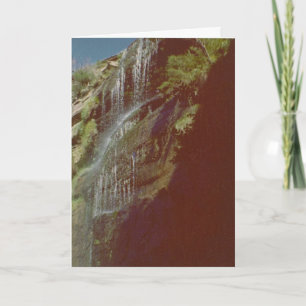 Tarjeta de fotos de cascada