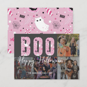 Tarjeta de fotos de Halloween Feliz Moderno