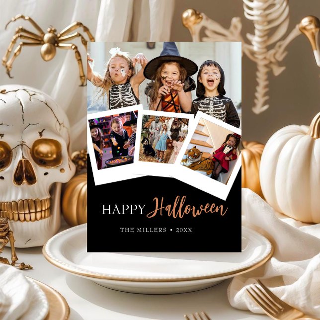 Tarjeta de fotos de Halloween Feliz Moderno (Subido por el creador)
