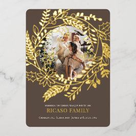 Tarjeta de fotos de la guerra de Navidad de Merry