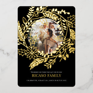 Tarjeta de fotos de la guerra de Navidad de Merry