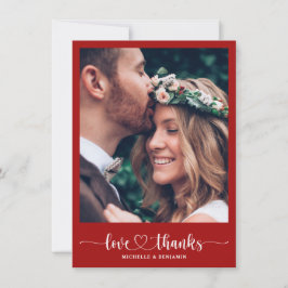 Tarjeta de fotos de la moderna y elegante boda