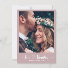 Tarjeta de fotos de la moderna y elegante boda