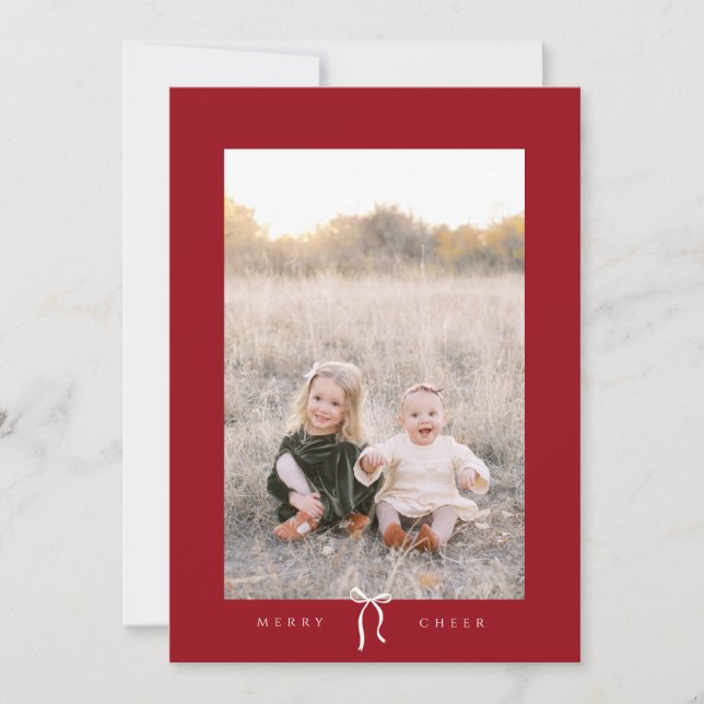 tarjeta de fotos de las vacaciones felices del arc (Anverso)