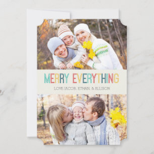 Tarjeta de fotos de Merry Everything