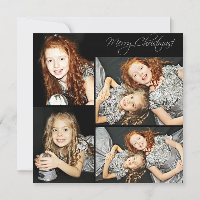 tarjeta de fotos de Navidad (Anverso)