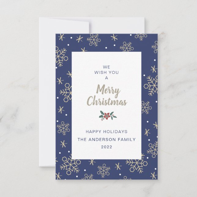 Tarjeta de fotos de navidad (Anverso)