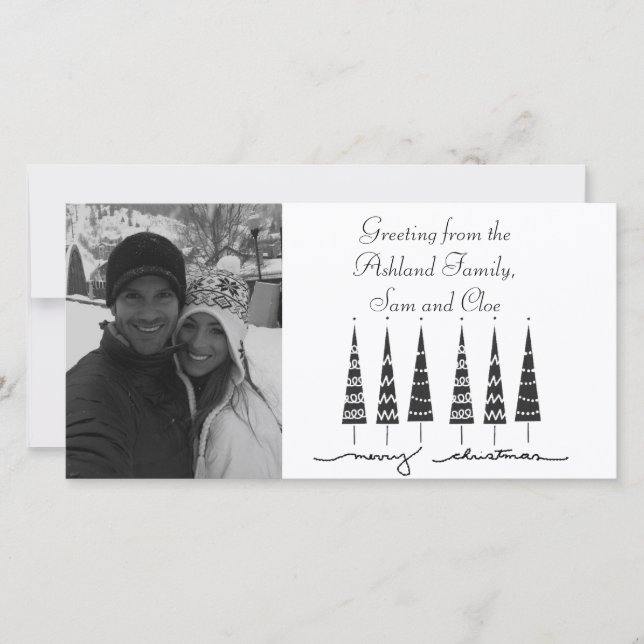 tarjeta de fotos de navidad (Anverso)
