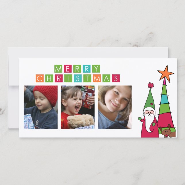 tarjeta de fotos de navidad (Anverso)