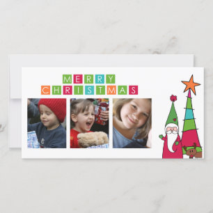 tarjeta de fotos de navidad