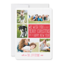 Tarjeta de fotos de navidad | Collaje de fotos de 