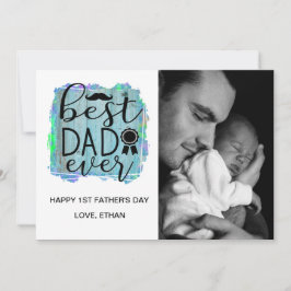 Tarjeta de fotos del Día del Padre Feliz