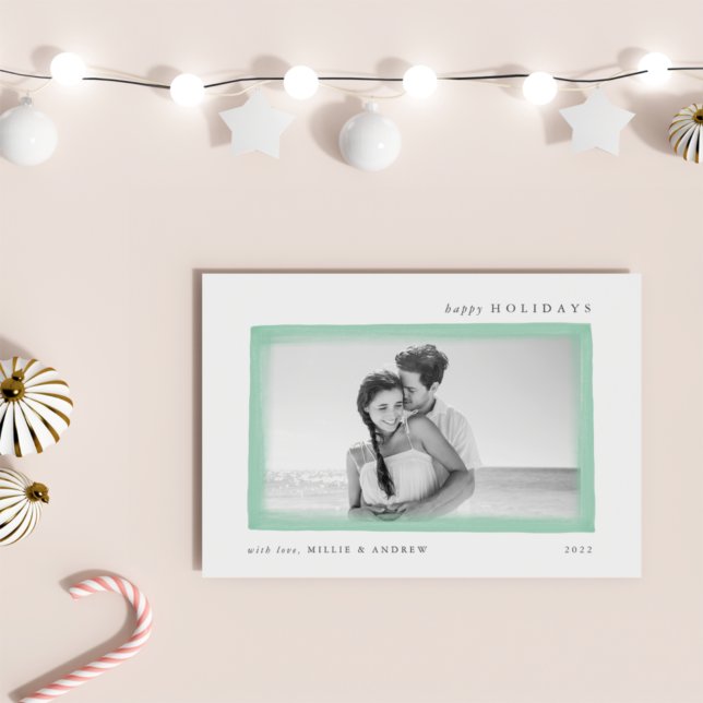 Tarjeta de fotos Dreamy Wish Holiday | Moneda (Subido por el creador)